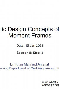 Cover Image of the 8. Steel 03- Seismic Design Concepts of Steel Moment Frames